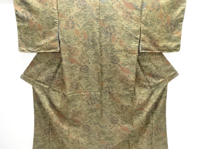 未使用品　松竹梅に古典柄小紋着物